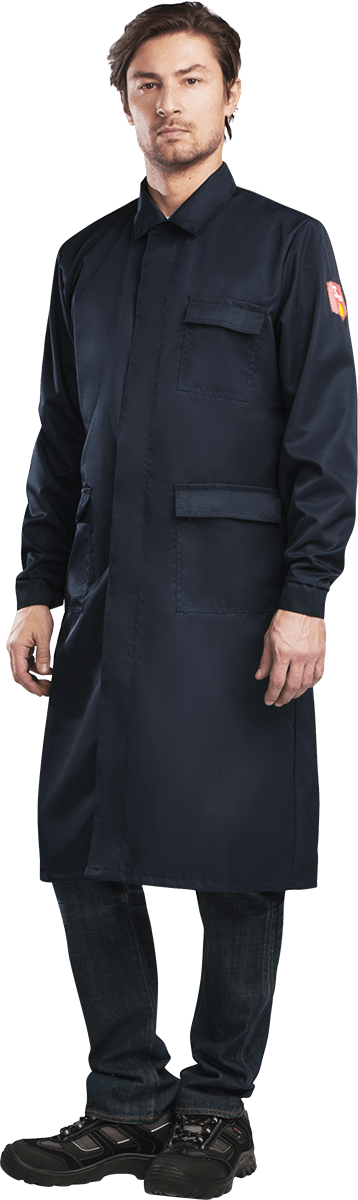 Халат кислотостойкий, т.синий